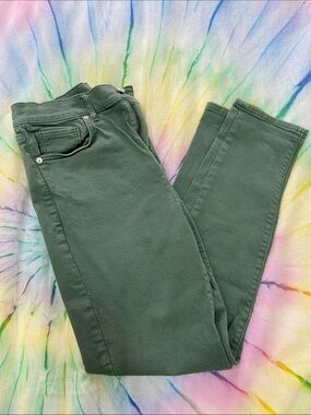 LOFT Olive Green Skinny Jeans Lot 5